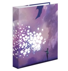 Тетрадь на кольцах А5 (175х215 мм), 160 листов, твердый картон, клетка, BRAUBERG, 