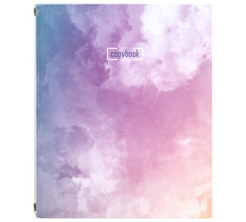 Тетрадь на кольцах А5 (175х215 мм), 240 листов, твердый картон, клетка, BRAUBERG, Cloud, 404094