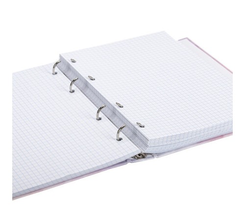 Тетрадь на кольцах А5 (175х215 мм), 240 листов, твердый картон, клетка, BRAUBERG, Cloud, 404094