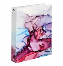 Тетрадь на кольцах А5 (175х215 мм), 240 листов, твердый картон, клетка, BRAUBERG, Акварель, 404096