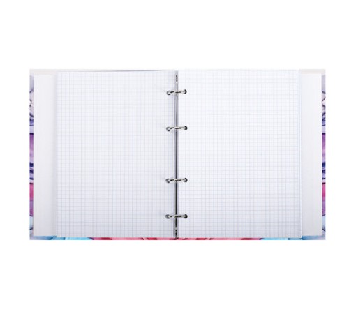 Тетрадь на кольцах А5 (175х215 мм), 240 листов, твердый картон, клетка, BRAUBERG, Акварель, 404096