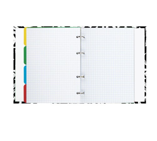 Тетрадь на кольцах А5 (175х215 мм), 240 листов, твердый картон, клетка, с разделителями, BRAUBERG, Calligraphy,404097