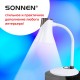 Настольная лампа / светильник SONNEN OU-607, на подставке, цоколь Е27, белый/коричневый, 236680