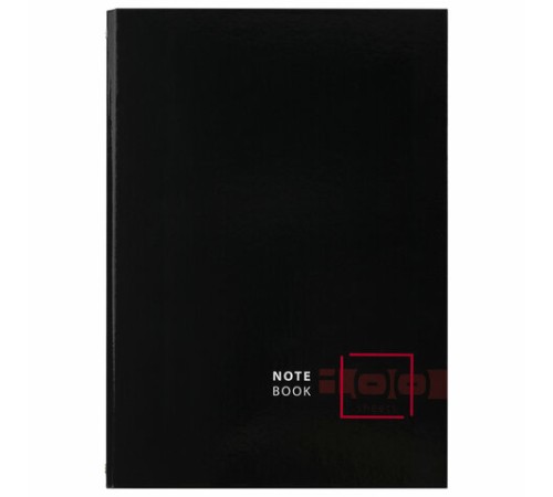 Тетрадь на кольцах БОЛЬШАЯ А4 (210х305 мм), 100 листов, твердый картон, клетка, BRAUBERG, Dark, 404101