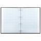 Тетрадь на кольцах БОЛЬШАЯ А4 (210х305 мм), 100 листов, твердый картон, клетка, BRAUBERG, Dark, 404101