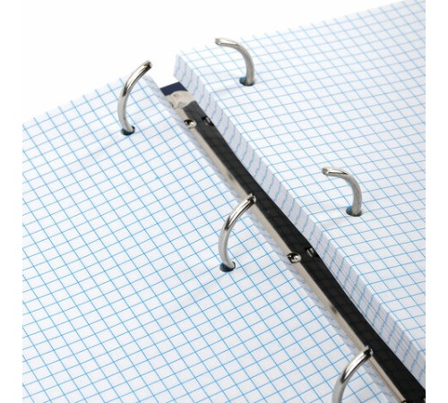 Тетрадь на кольцах БОЛЬШАЯ А4 (210х305 мм), 100 листов, твердый картон, клетка, BRAUBERG, Dark, 404101