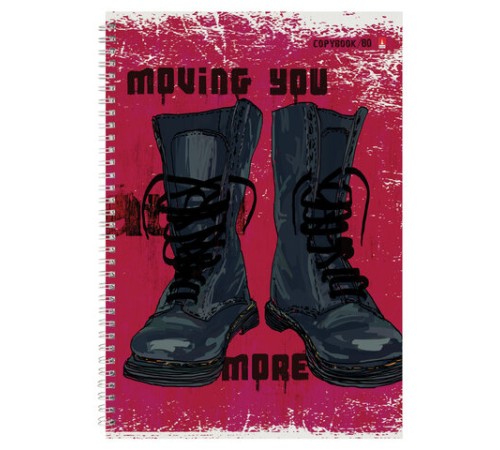 Тетрадь А4 80 л. АЛЬТ гребень, клетка, глянцевая ламинация, 