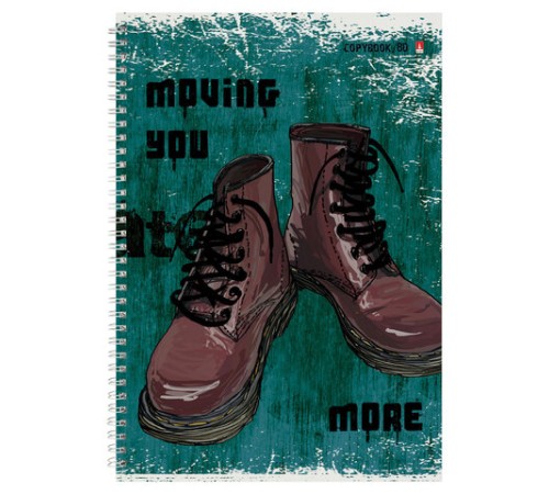 Тетрадь А4 80 л. АЛЬТ гребень, клетка, глянцевая ламинация, 