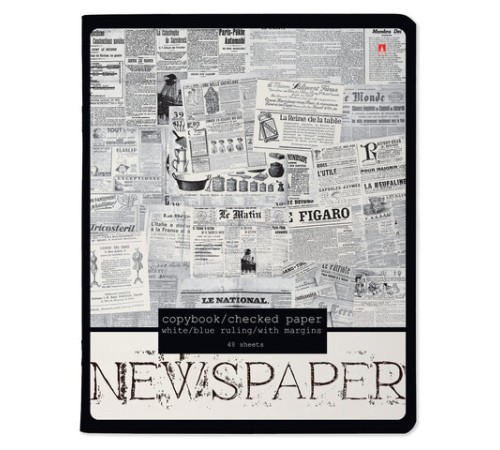 Тетрадь А5 48 л. АЛЬТ скоба, клетка, глянцевый лак, 