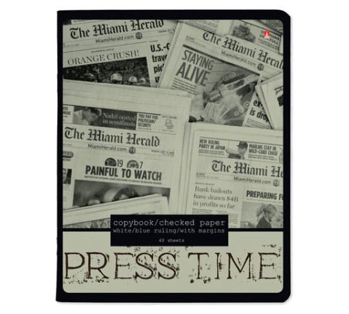 Тетрадь А5 48 л. АЛЬТ скоба, клетка, глянцевый лак, 