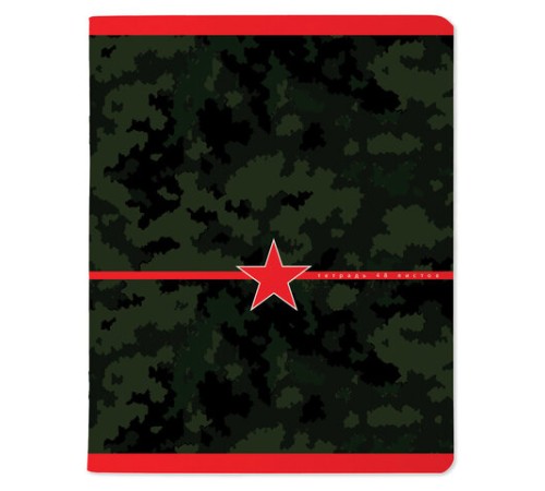 Тетрадь А5 48 л. АЛЬТ скоба, клетка, глянцевый лак, 