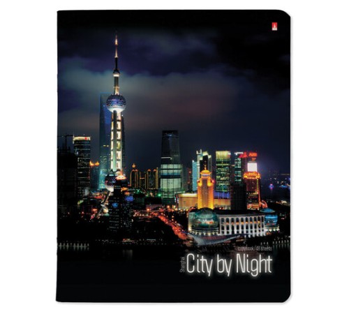 Тетрадь А5 48 л. АЛЬТ скоба, клетка, глянцевый лак, 