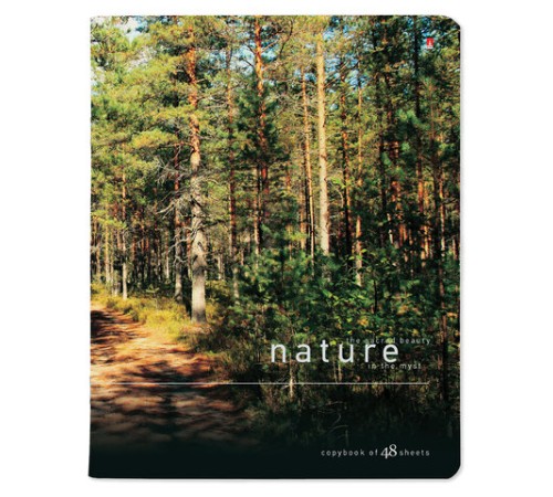 Тетрадь А5 48 л. АЛЬТ скоба, клетка, глянцевый лак, 