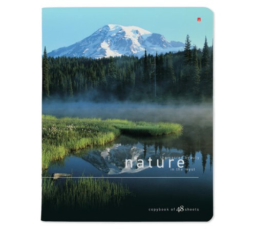 Тетрадь А5 48 л. АЛЬТ скоба, клетка, глянцевый лак, 