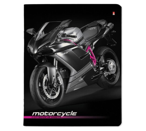 Тетрадь А5 48 л. АЛЬТ скоба, клетка, глянцевый лак, 