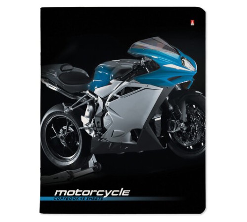 Тетрадь А5 48 л. АЛЬТ скоба, клетка, глянцевый лак, 