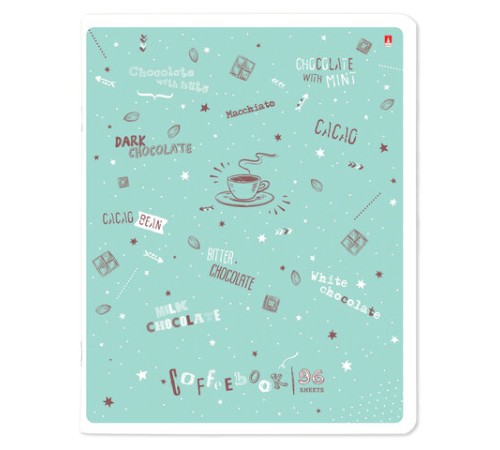 Тетрадь А5 96 л. АЛЬТ скоба, клетка, гибридный лак, 