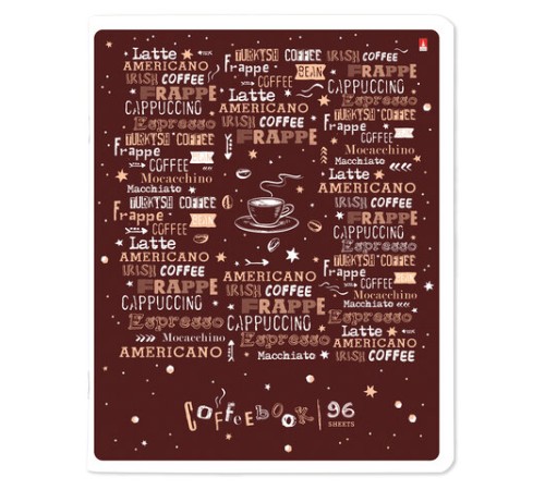 Тетрадь А5 96 л. АЛЬТ скоба, клетка, гибридный лак, 