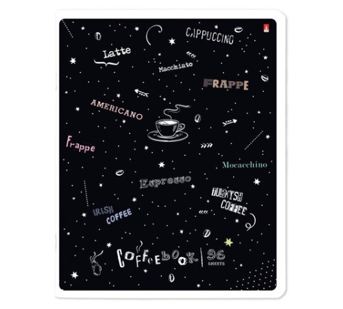 Тетрадь А5 96 л. АЛЬТ скоба, клетка, гибридный лак, 