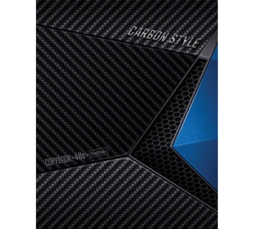 Тетрадь А5, 48 л., HATBER, скоба, клетка, выборочный лак, 