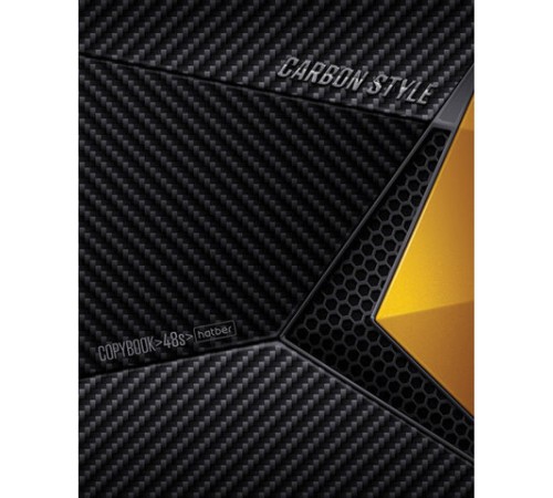 Тетрадь А5, 48 л., HATBER, скоба, клетка, выборочный лак, 