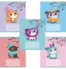 Тетрадь 12 л., ПЗБМ, клетка, фольга, 