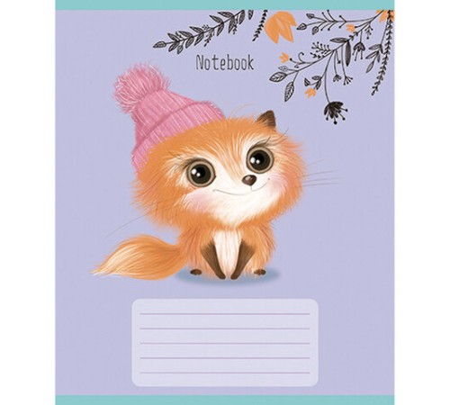 Тетрадь 12 л., ПЗБМ, клетка, фольга, 