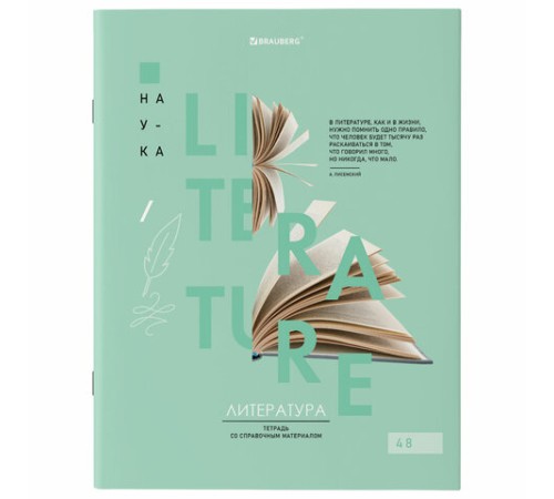 Тетради предметные со справочным материалом, КОМПЛЕКТ 12 ПРЕДМЕТОВ, 48 л., обложка картон, BRAUBERG, 