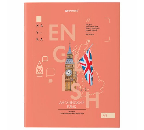 Тетради предметные со справочным материалом, КОМПЛЕКТ 12 ПРЕДМЕТОВ, 48 л., обложка картон, BRAUBERG, 