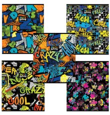 Тетрадь А5 48 л. ПЗБМ, скоба, клетка, выборочный TWIN лак, 