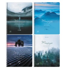 Тетрадь А5 48 л. BRAUBERG, гребень, клетка, обложка картон, 