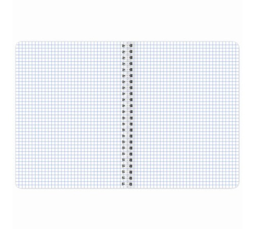 Тетрадь А5 48 л. BRAUBERG, гребень, клетка, обложка картон, 