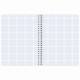 Тетрадь А5 48 л. BRAUBERG, гребень, клетка, глянцевая ламинация, 