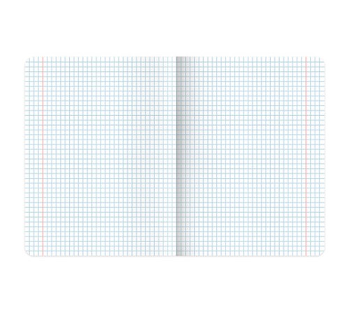 Тетрадь А5, 48 л., BRAUBERG, скоба, клетка, выборочный лак, 