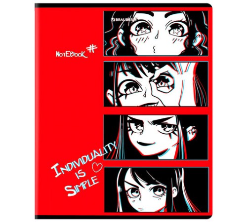 Тетрадь А5, 48 л., BRAUBERG, скоба, клетка, глянцевый лак, 