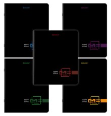 Тетрадь А5, 48 л., BRAUBERG, скоба, клетка, глянцевый лак, 