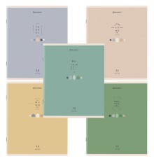 Тетрадь А5 48 л. BRAUBERG скоба, клетка, обложка картон, 