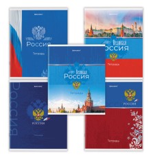 Тетрадь А5 48 л. BRAUBERG скоба, клетка, обложка картон, 