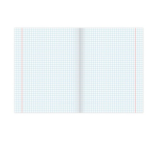 Тетрадь А5, 48 л., BRAUBERG, скоба, клетка, обложка картон, 