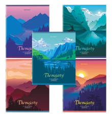 Тетрадь А5 48 л. BRAUBERG скоба, клетка, обложка картон, 