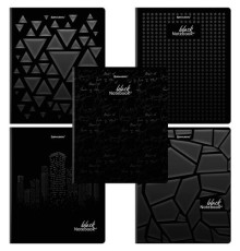 Тетрадь А5, 48 л., BRAUBERG, скоба, клетка, матовая ламинация, выборочный лак, 