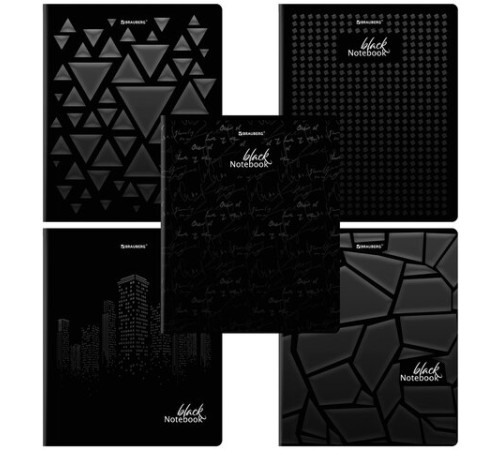 Тетрадь А5, 48 л., BRAUBERG, скоба, клетка, матовая ламинация, выборочный лак, 