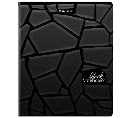 Тетрадь А5, 48 л., BRAUBERG, скоба, клетка, матовая ламинация, выборочный лак, 