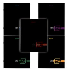 Тетрадь А5 48 л. BRAUBERG скоба, линия, обложка картон, 