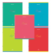 Тетрадь А5 48 л. BRAUBERG скоба, линия, обложка картон, 