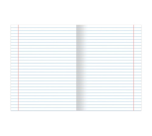 Тетрадь А5 48 л. BRAUBERG скоба, линия, обложка картон, 