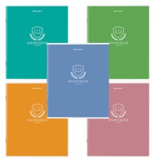 Тетрадь А5, 80 л., BRAUBERG, скоба, клетка, обложка картон, 