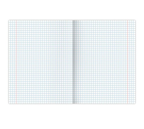 Тетрадь А5, 80 л., BRAUBERG скоба, клетка, обложка картон, 