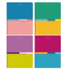 Тетрадь А5 80 л. BRAUBERG, гребень, клетка, обложка картон, 