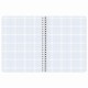 Тетрадь А5 80 л. BRAUBERG, гребень, клетка, обложка картон, 